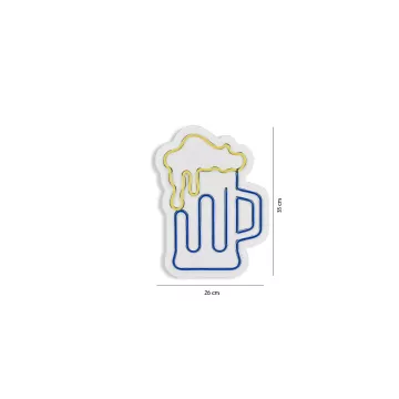 Ѕидна LED декорација Beer Glass - Blue
Yellow