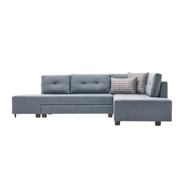 Софа Manama Corner Sofa Bed Right - Light Blue