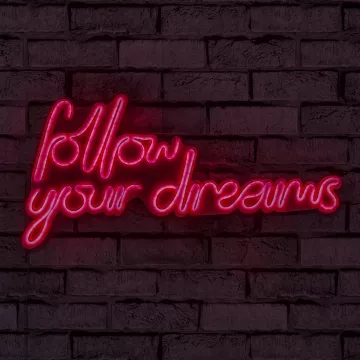 Ѕидна LED декорација Follow Your Dreams - Red