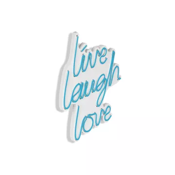 Ѕидна LED декорација Live Laugh Love - Blue