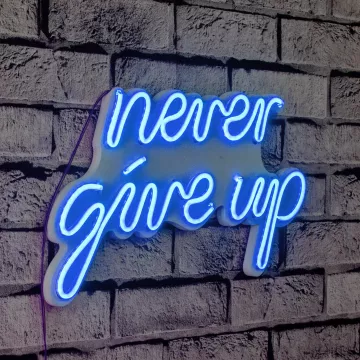 Ѕидна LED декорација Never Give Up - Blue