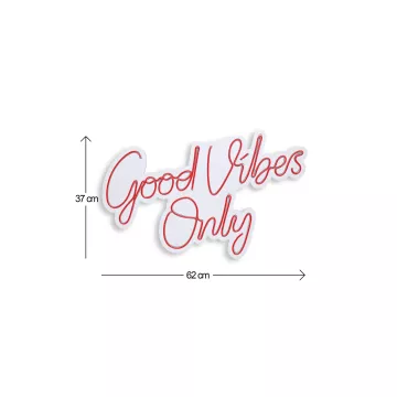 Ѕидна LED декорација Good Vibes Only 2 - Red