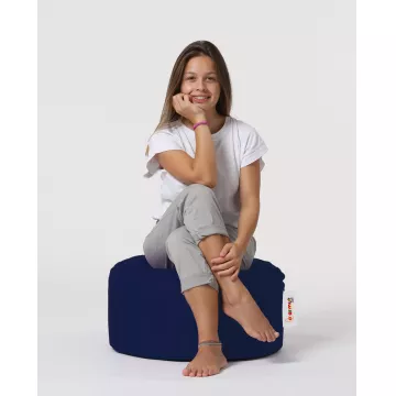 Bean Bag Round Pouf - Dark Blue