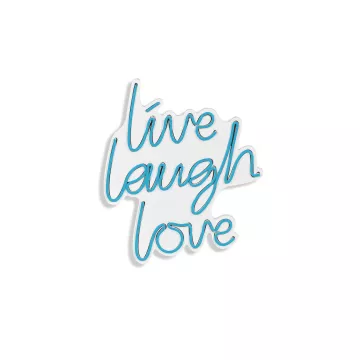 Ѕидна LED декорација Live Laugh Love - Blue