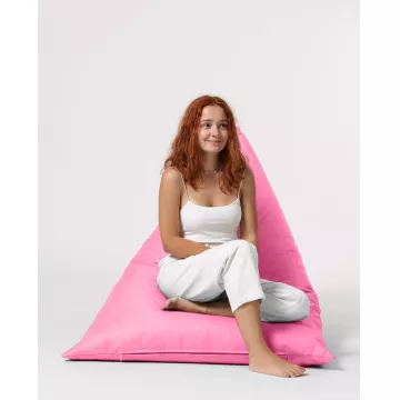 Bean Bag Pyramid Big Bed Pouf - Pink