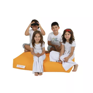 Bean Bag Kids Double Seat Pouf - Orange