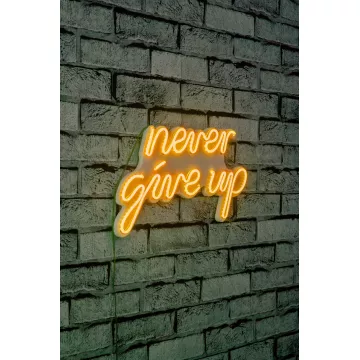 Ѕидна LED декорација Never Give Up - Yellow