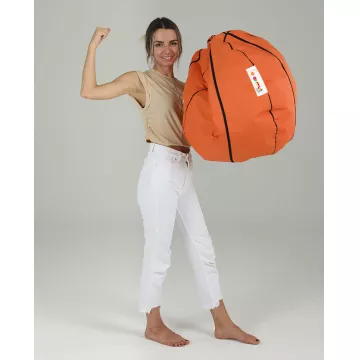 Bean Bag Basketball Kids Pouf - Tile Red