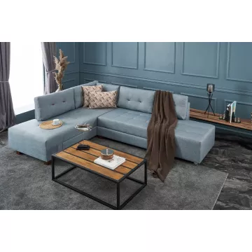 Софа Manama Corner Sofa Bed Left - Light Blue