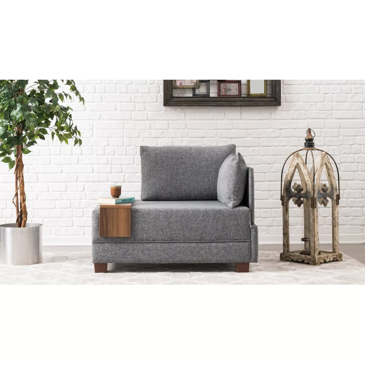 Софа Fly Armchair Right - Grey