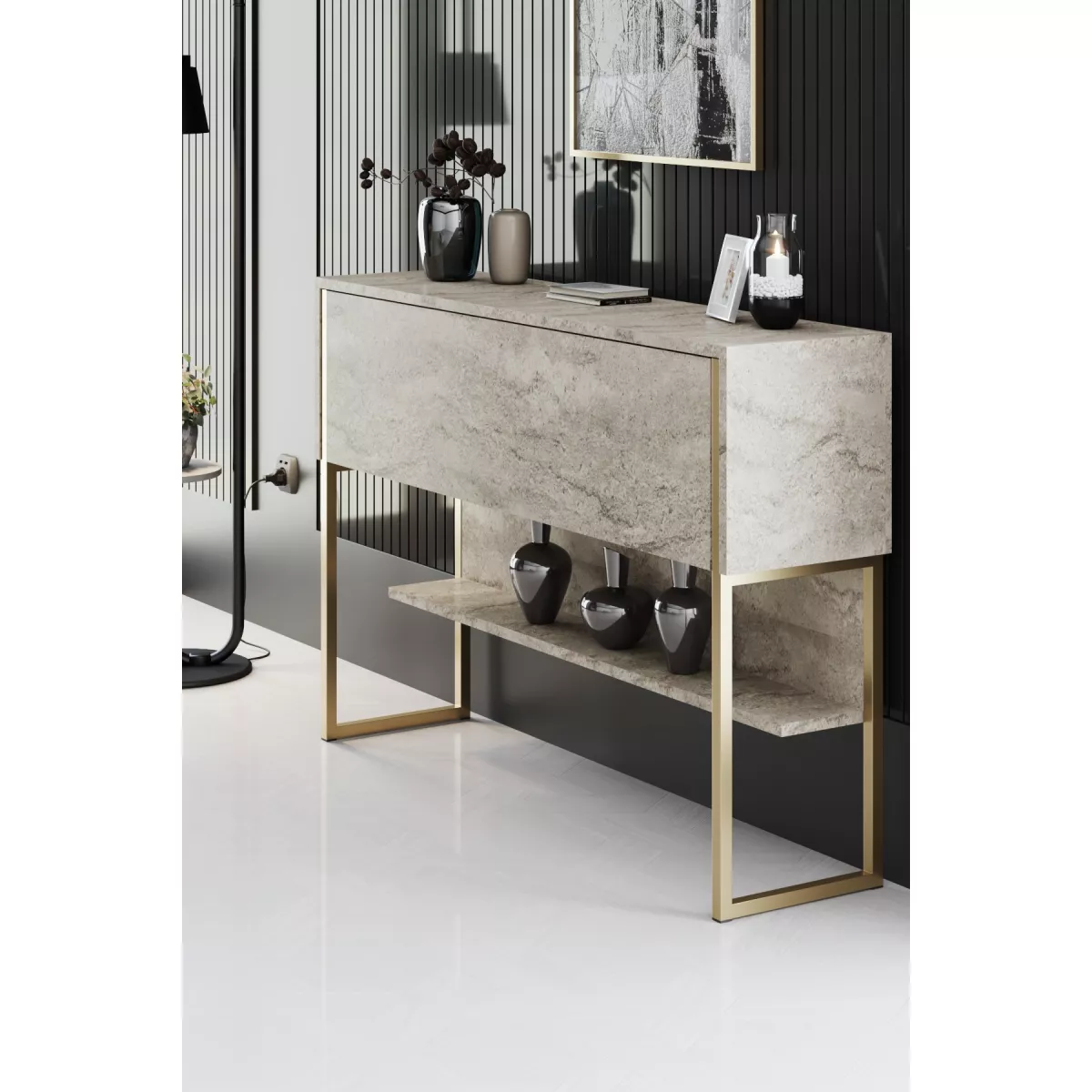 Комплети за дневна соба Luxe Set - Travertine, Gold