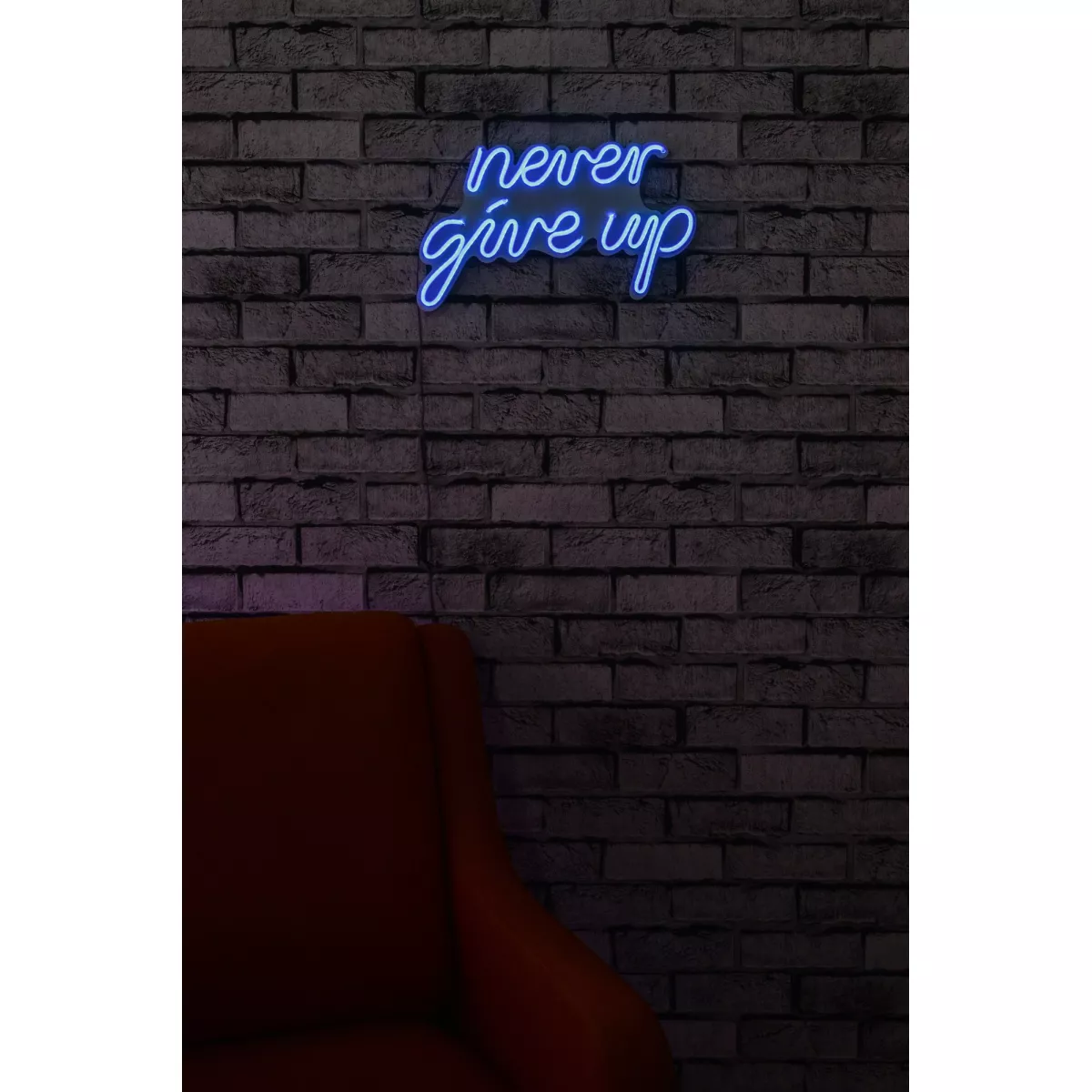 Ѕидна LED декорација Never Give Up - Blue