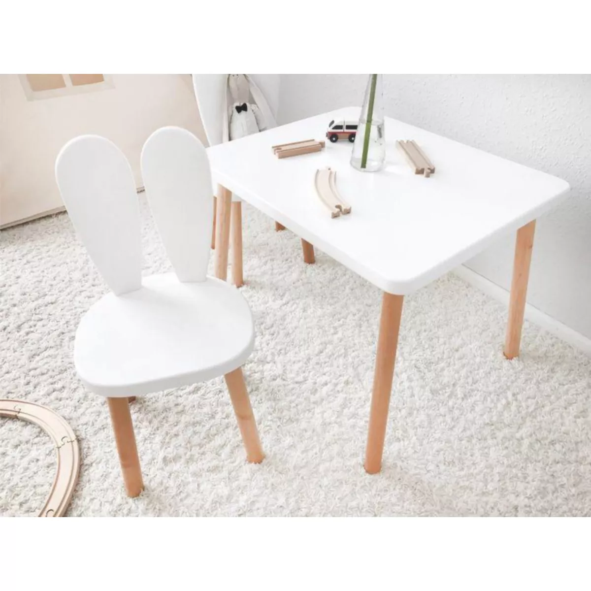 Bunny One Chair Set - White