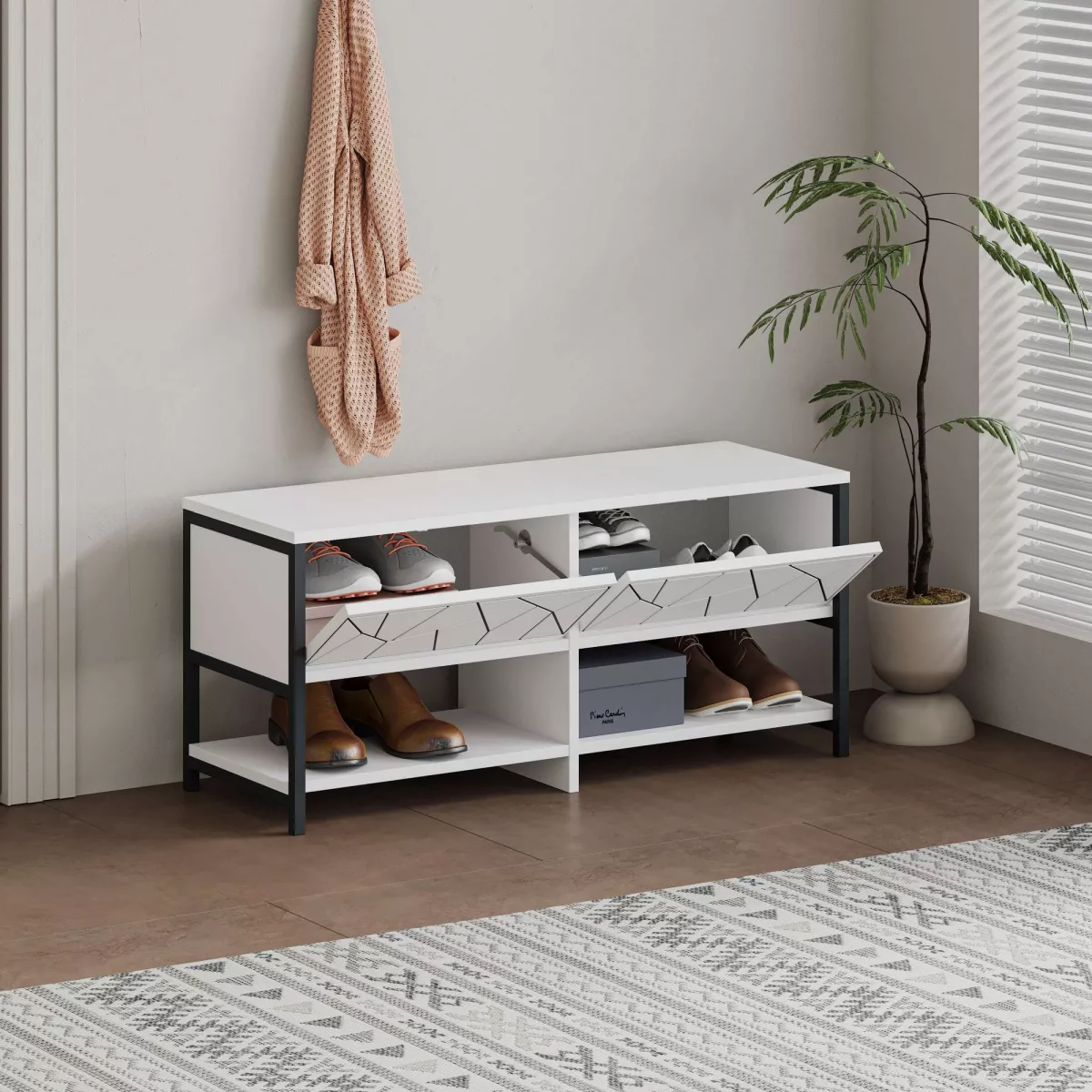 Закачалка Inola Shoe Bench - White