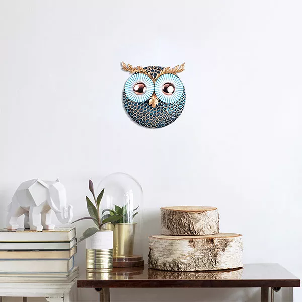 Метална ѕидна декорација Owl