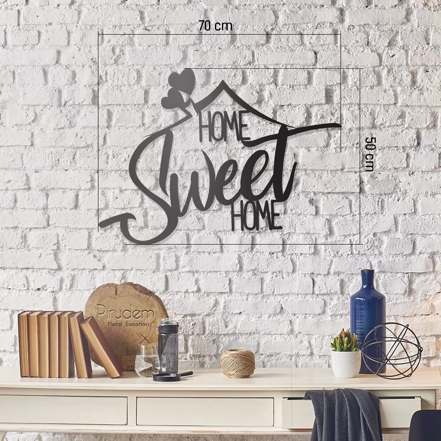 Метален ѕиден украс Home Sweet Home