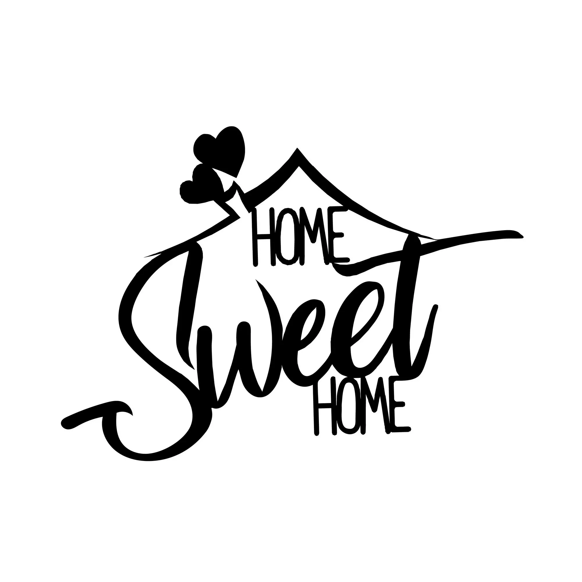 Метален ѕиден украс Home Sweet Home