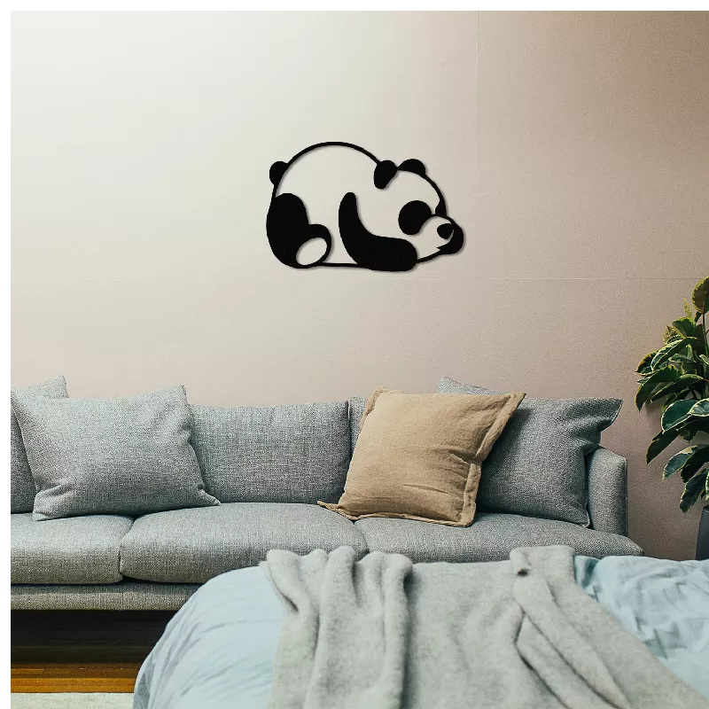 Метална ѕидна декорација Panda Metal Decor