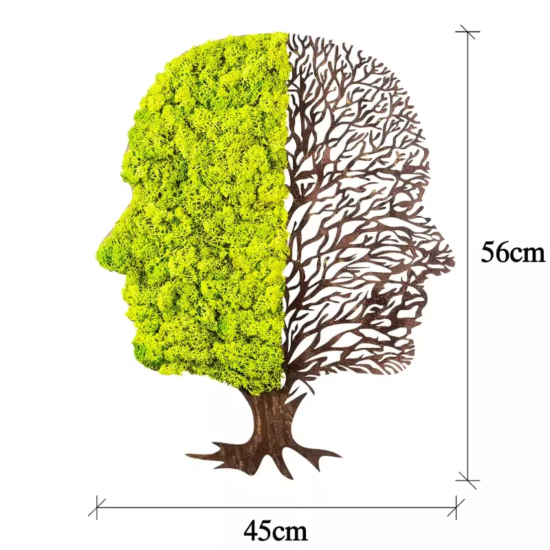 Метален ѕиден украс Green And Dry Tree