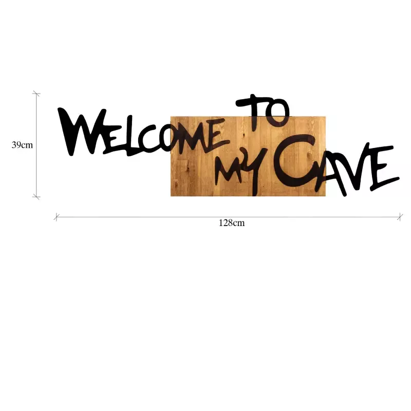 Метален ѕиден украс Welcome To My Cave