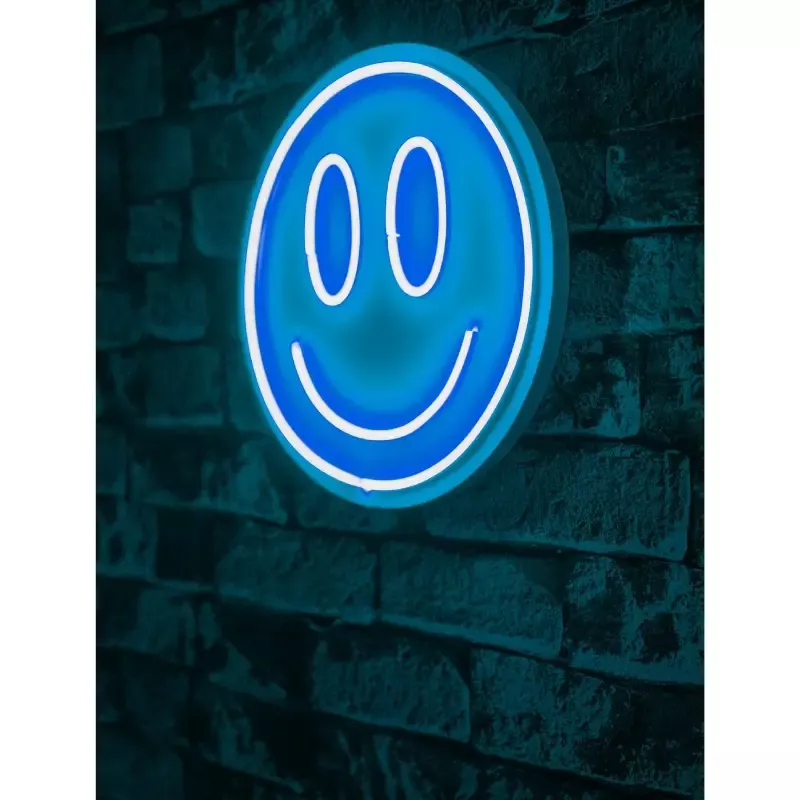 Ѕидна LED декорација Smiley-Blue