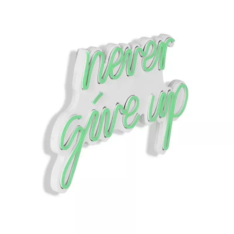 Ѕидна LED декорација Never Give Up-Green