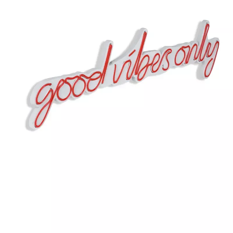 Ѕидна LED декорација Good Vibes Only-Red