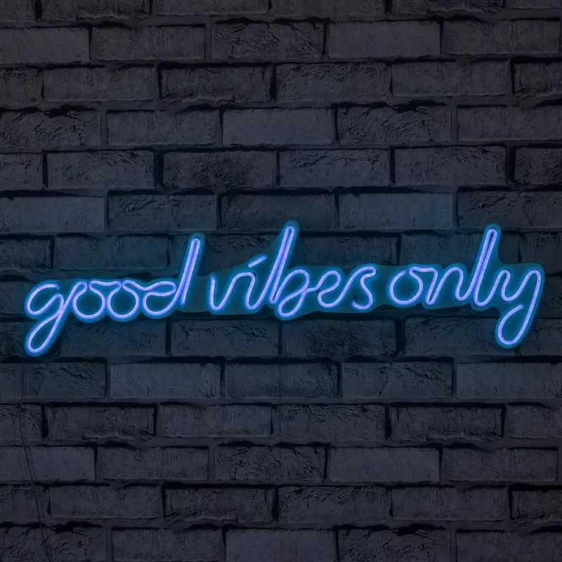 Ѕидна LED декорација Good Vibes Only-Blue