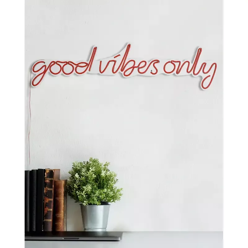 Ѕидна LED декорација Good Vibes Only-Red