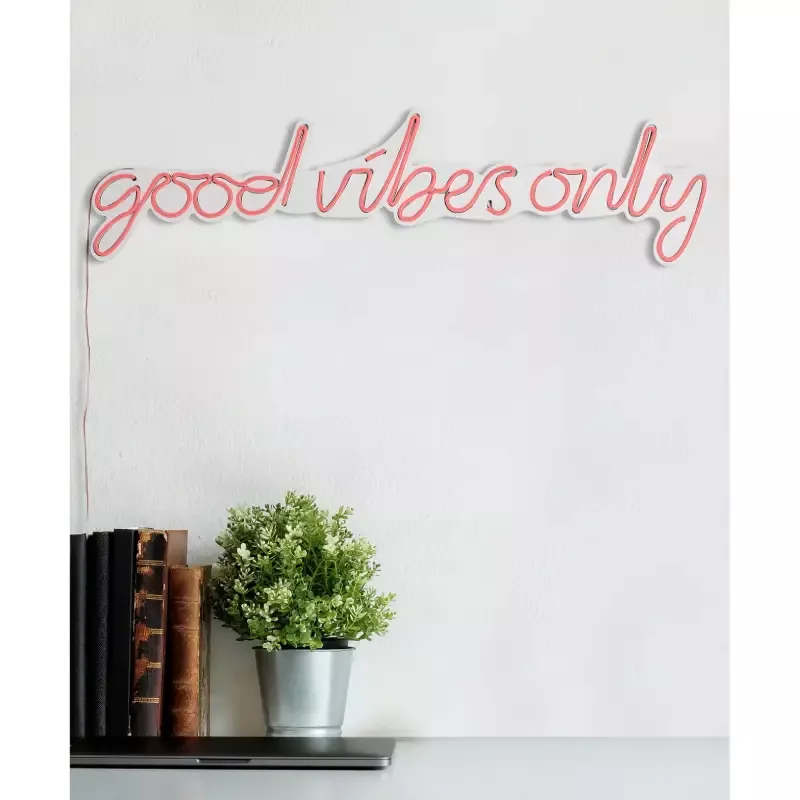 Ѕидна LED декорација Good Vibes Only-Pink