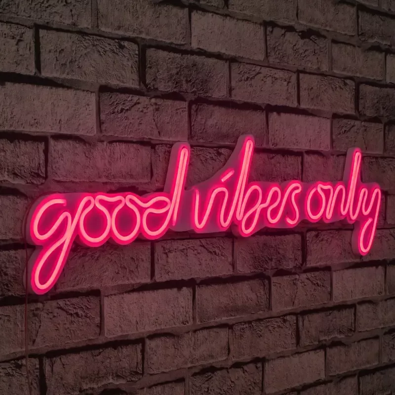 Ѕидна LED декорација Good Vibes Only-Pink