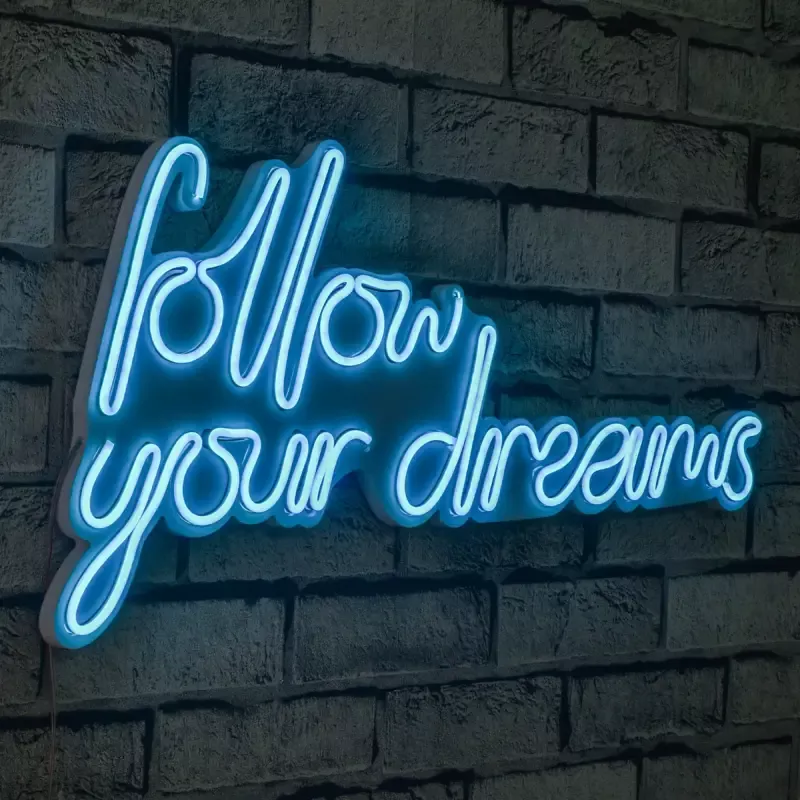 Ѕидна LED декорација Follow Your Dreams-Blue