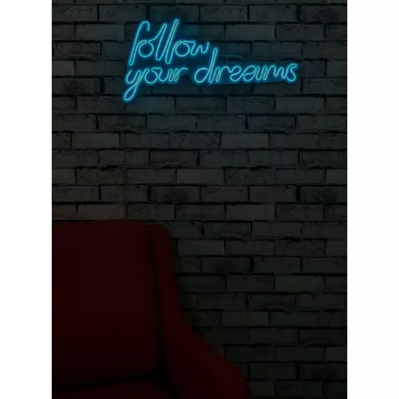 Ѕидна LED декорација Follow Your Dreams-Blue