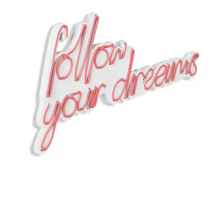 Ѕидна LED декорација Follow Your Dreams-Pink