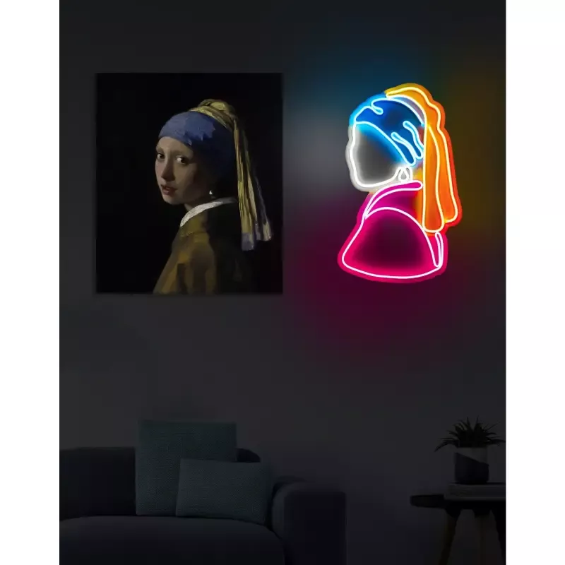 Ѕидна LED декорација Girl With A Pearl Earring Pinky-Multicolor