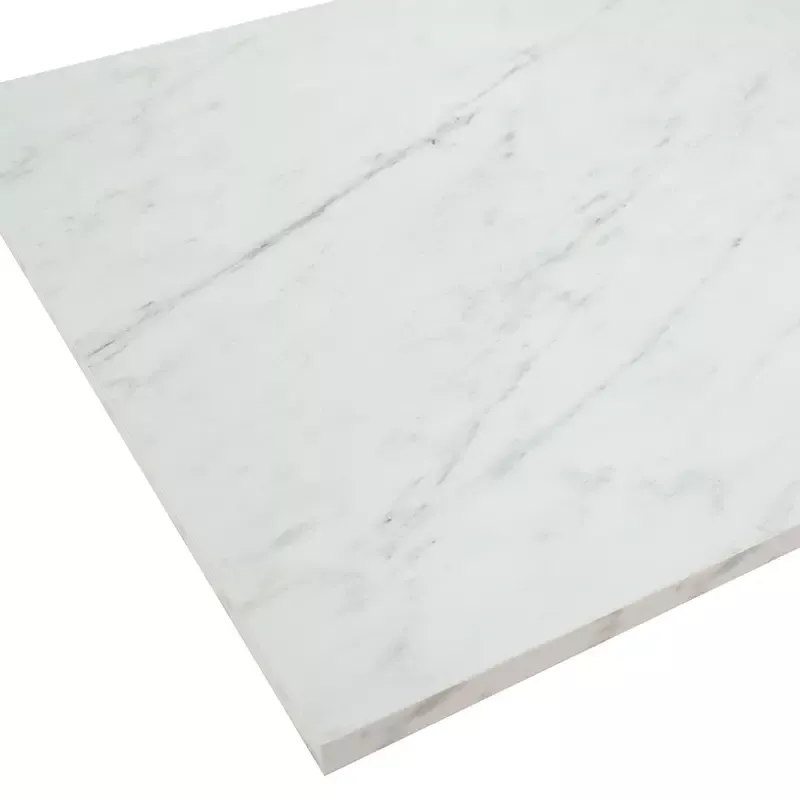 Трпезариска маса Alarick white marble-white leg