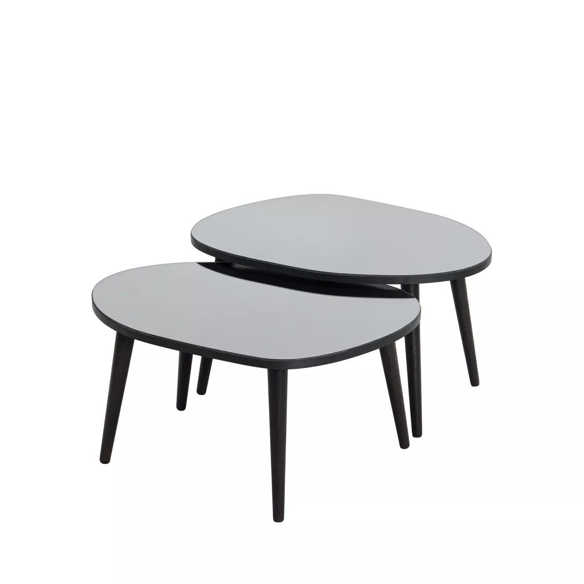 Клуб маса Gusto Set- Black, Fume