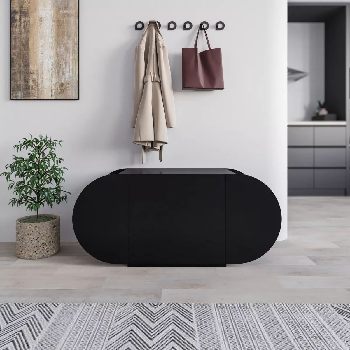 Закачалка Pozy Shoe Bench - Black