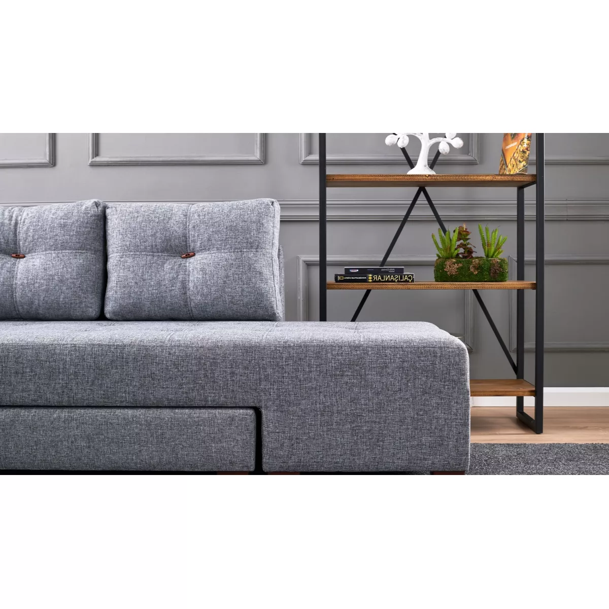 Софа Manama Corner Sofa Bed Left - Grey