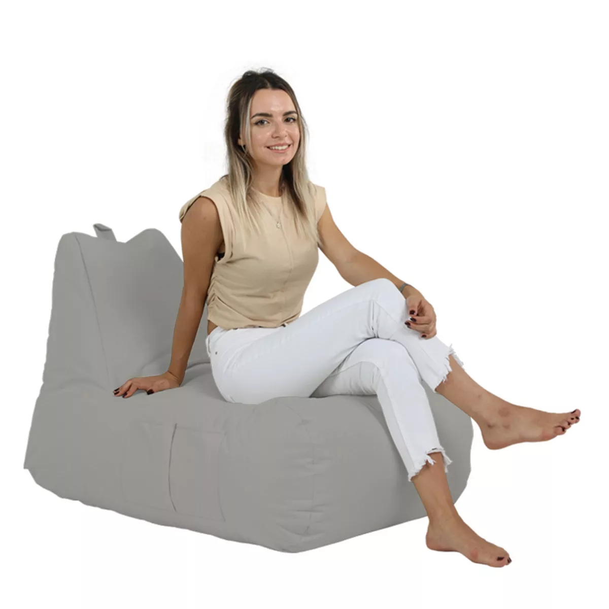 Bean Bag Trendy Comfort Bed Pouf - Fume