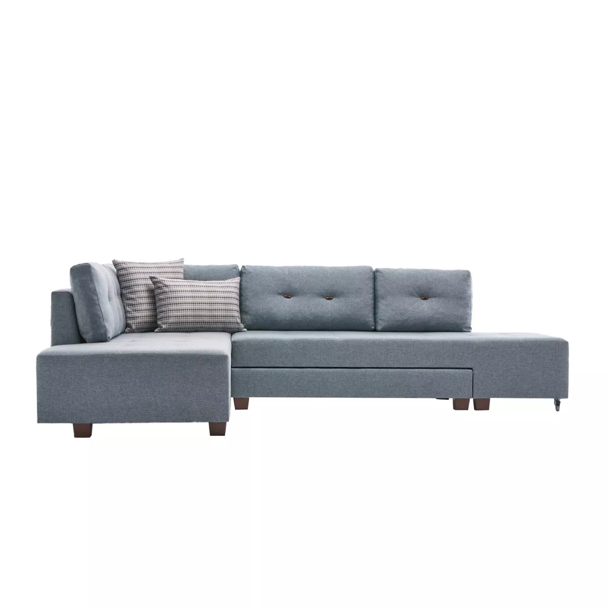 Софа Manama Corner Sofa Bed Left - Light Blue