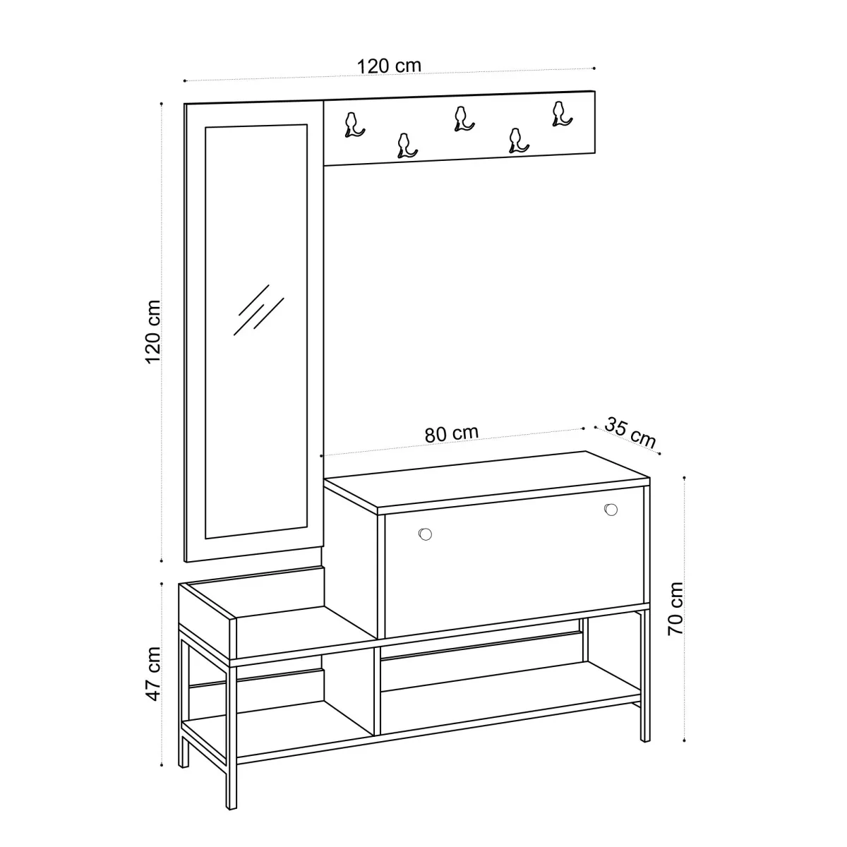 Закачалка Nonso - Carrara Marble