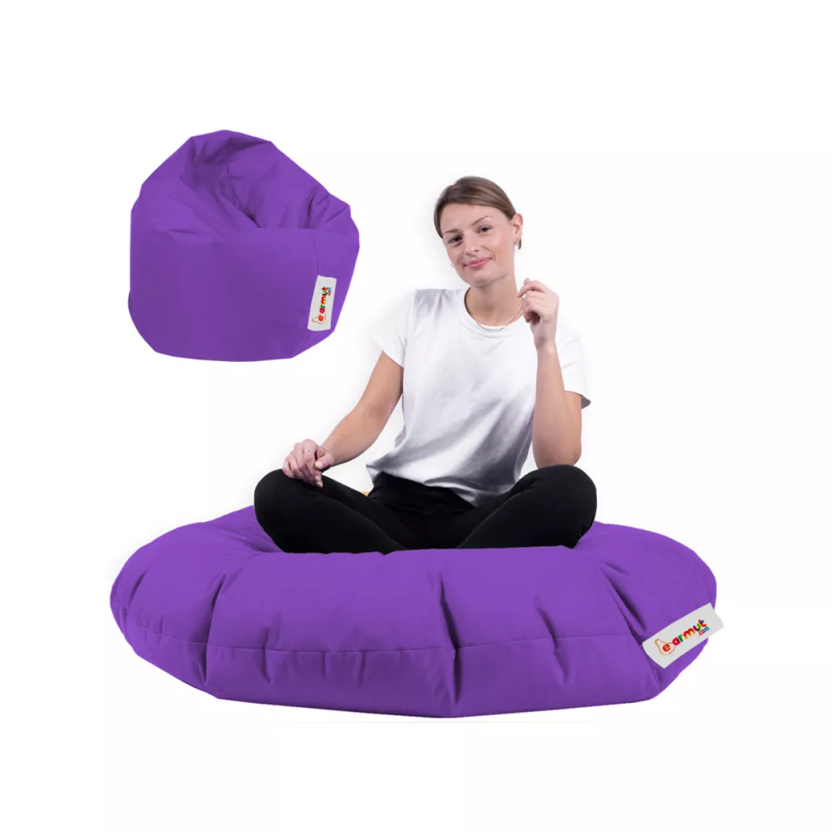 Bean Bag Iyzi 100 Cushion Pouf - Purple