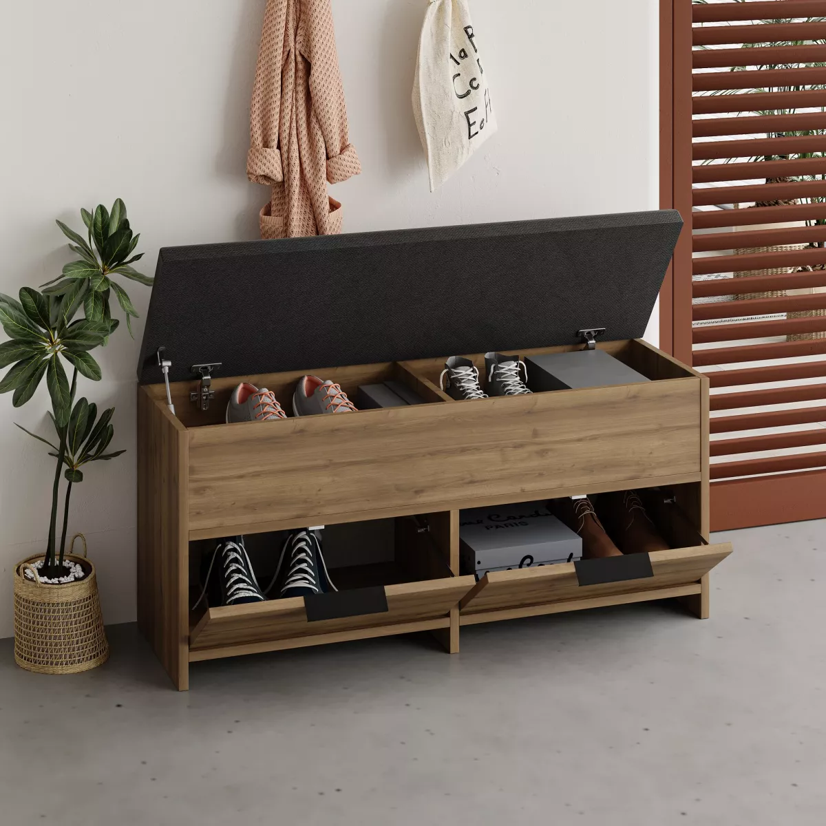 Закачалка Cove Shoe Bench - Hitit