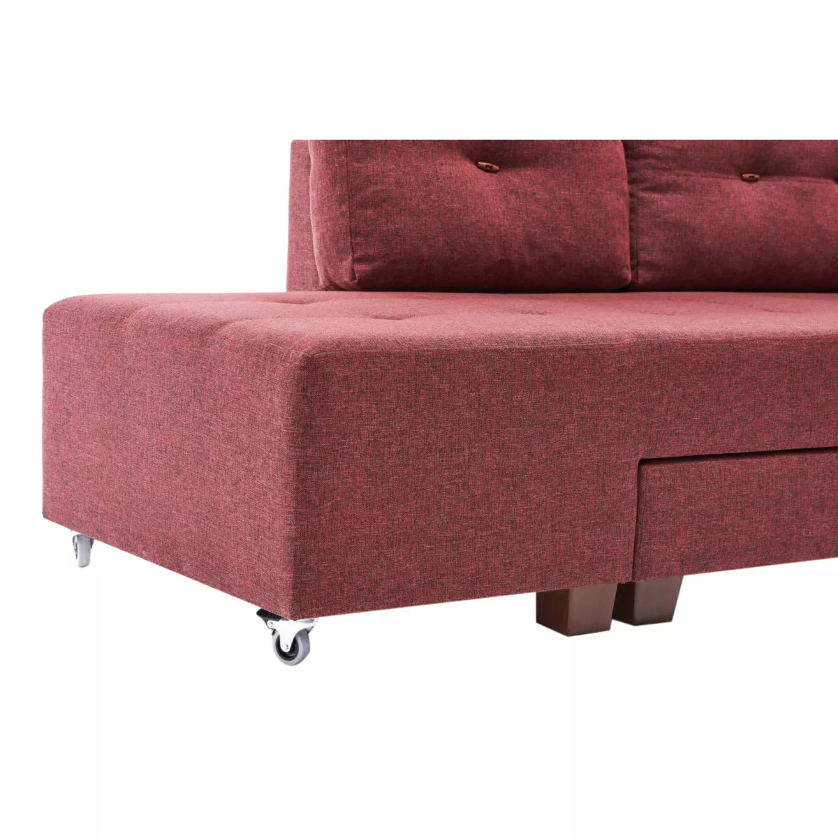 Софа Manama Corner Sofa Bed Left - Claret Red