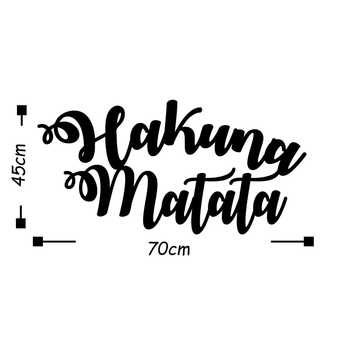 Метална ѕидна декорација Hakuna Matata