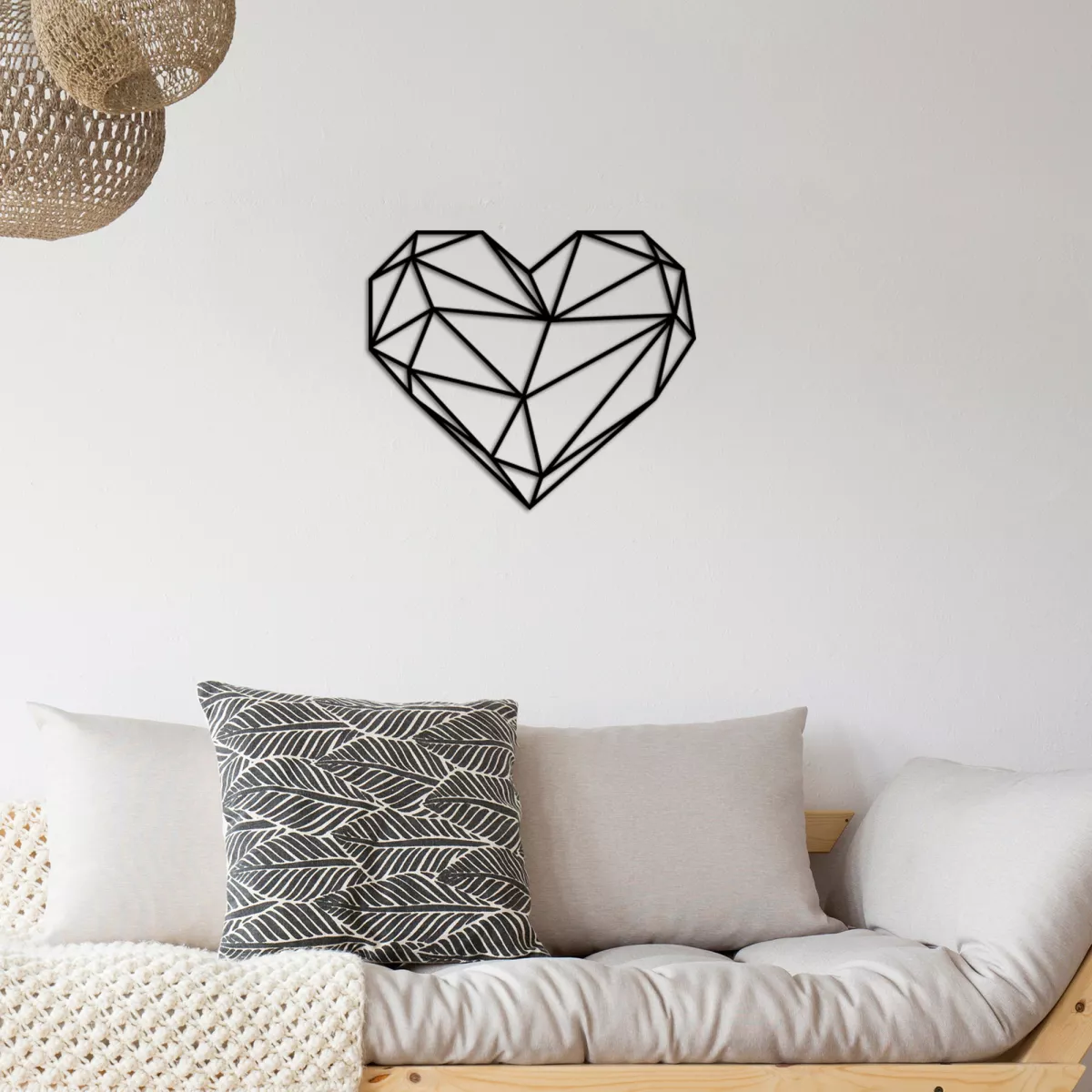 Метална ѕидна декорација Heart Metal Decor