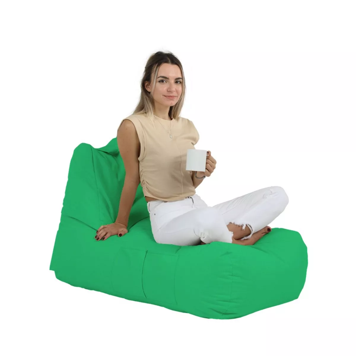 Bean Bag Trendy Comfort Bed Pouf - Green