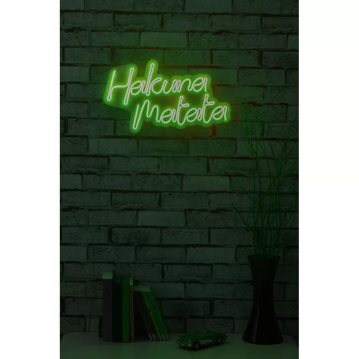 Ѕидна LED декорација Hakuna Matata - Green