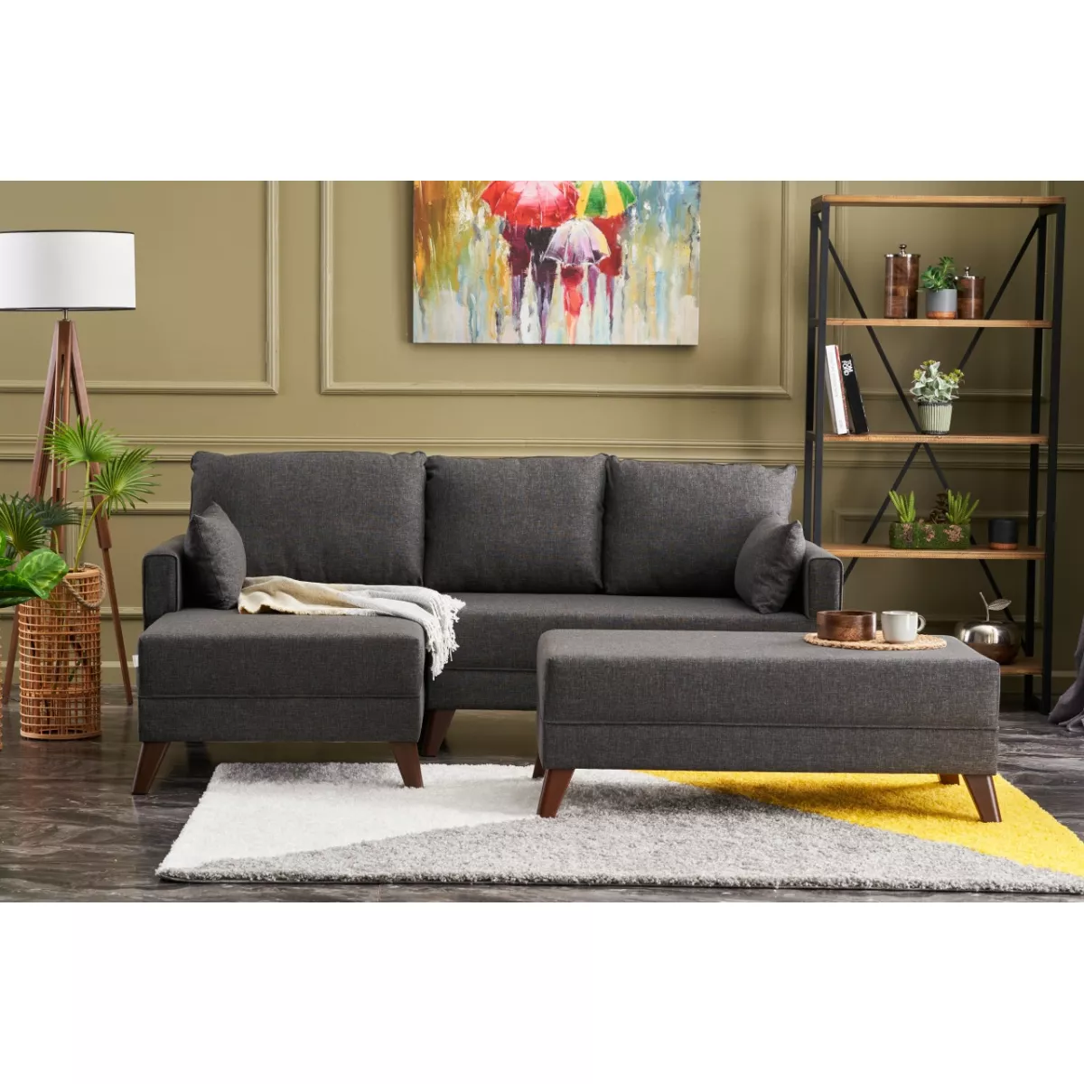 Софа Bella Mini Corner Sofa Left - Anthracite